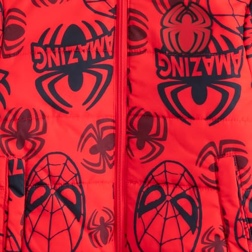 Marvel Spider-Man Avengers Boys Puffer Coat Jacket for Toddlers to Little Kids4