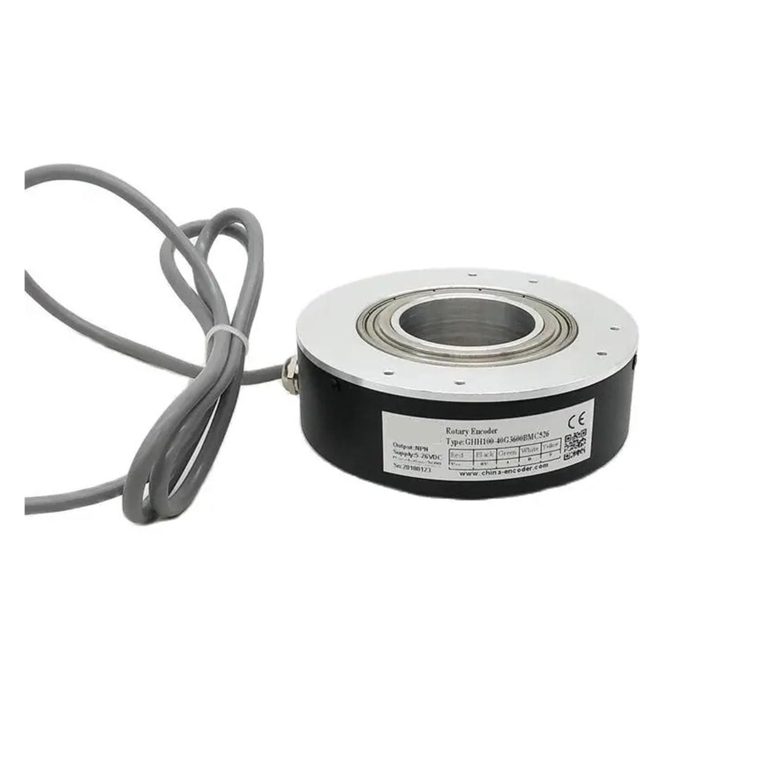 Codeur rotatif GHH100 2000ppr arbre creux 100mm avec sortie pilote de ligne