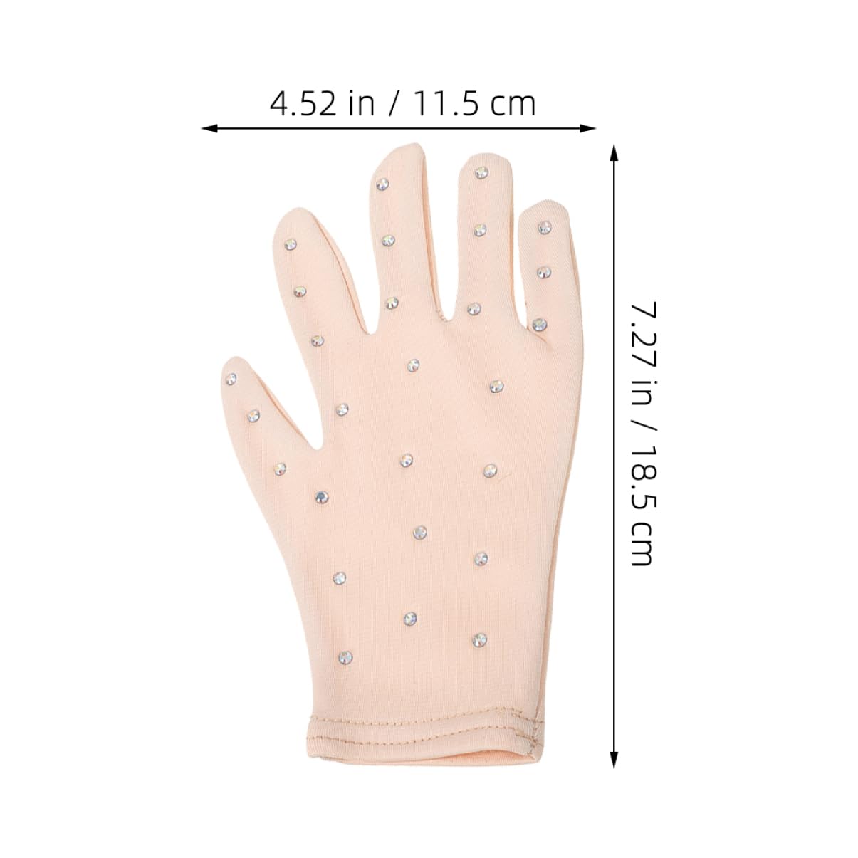 BCOATH 1 Pair Ice Skating Gloves Ice Skating Dance Gloves Ladies Evening Gloves Dance Party Gloves Girl Figure Skating Costume Gloves Stage Gloves for Performance Dance Mitts Khaki