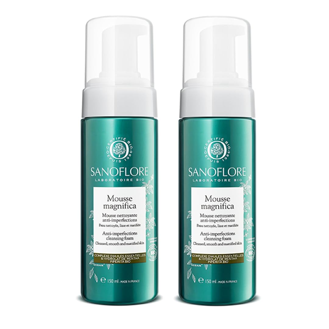 Sanoflore Mousse Magnifica Anti-Imperfections Cleansing Foam Organic 2 x 150ml