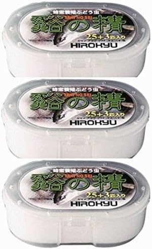 Amazon 釣り餌 活きエサ 渓流餌 ぶどう虫 たにのせい 約28匹入り 3個セット Nonbrand エサ アトラクタント