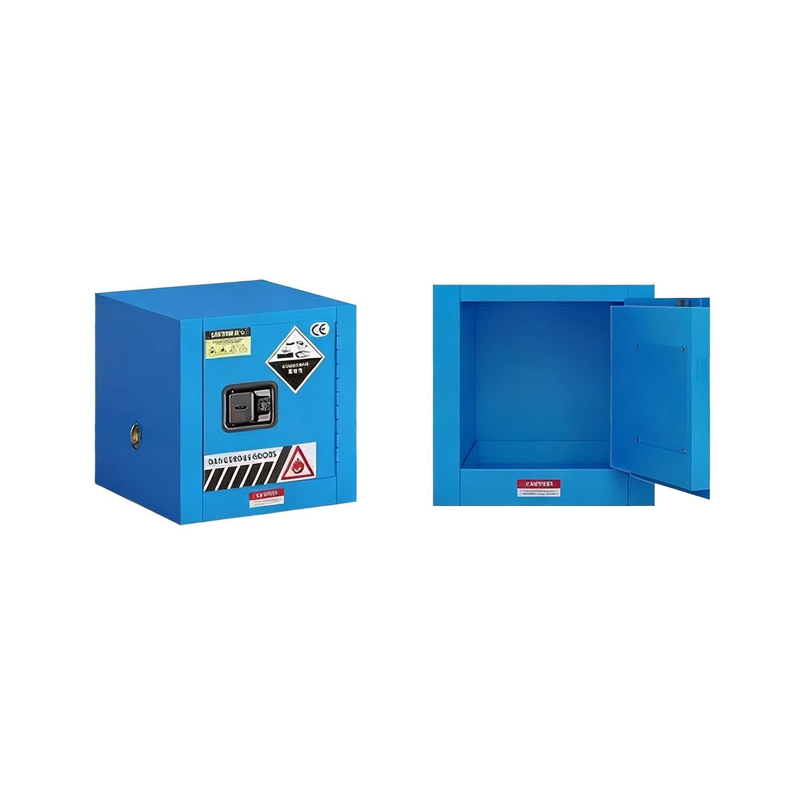 Jxyq Blue Explosion-Proof Chemical Storage Cabinet | Hazardous Flammable Liquid & Acid Safety Cabinet | Full-Size Industrial & Laboratory Grade Secure Locker