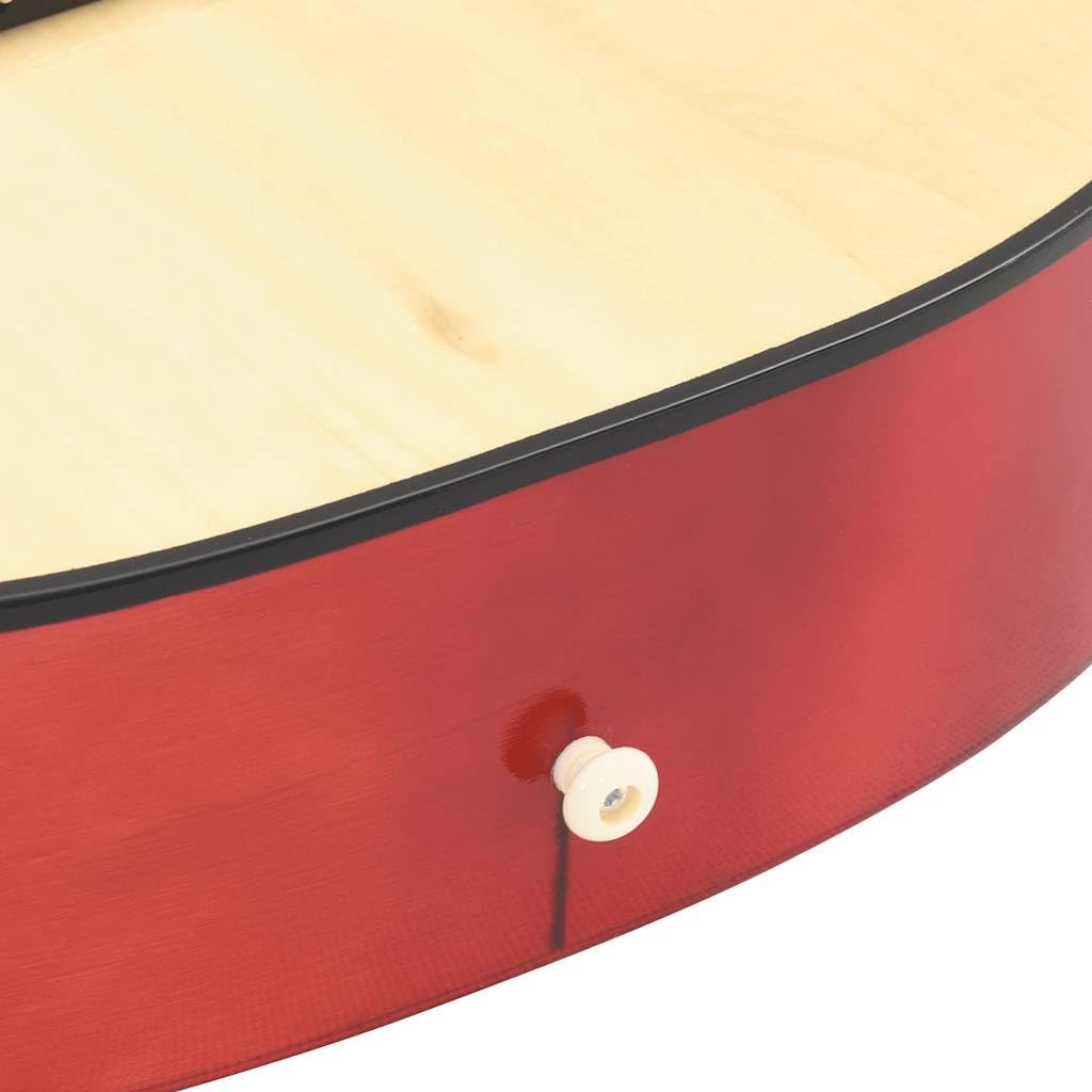 12-teiliges klassische Gitarrenset für Anfänger 4/4 39 Zoll Konzertgitarre Natur Lindenholz mit Stimmgerät Kapodaster Saitenkurbel und Zubehör für Übung und Bühne