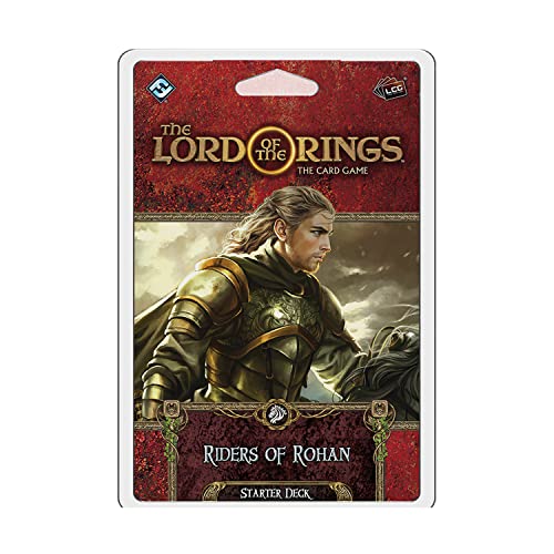 The Lord of the Rings The Card Game Riders of Rohan STARTER DECK - Cooperative Adventure Game Strategy Game Ages 14+ 1-4 Players 30-120 Min Playtime Made by Fantasy Flight Games