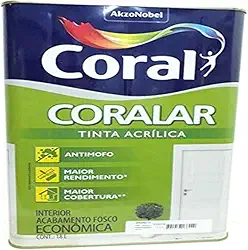 Tinta Acrílica Coralar, Branco, 18 L, Coral