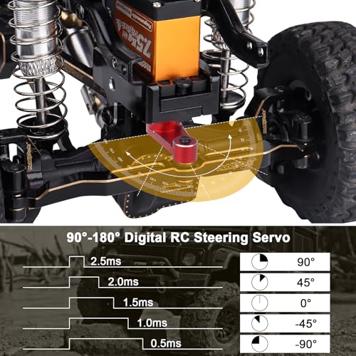 Image of HobbyPark Waterproof for TRX4M Servo with Servo Mount Bracket and Arm Steering Servo and Steering Link Set 7.5kg High Torque Metal Gear Digital Servo Motor fit 1 /18 Crawler Car Upgrades Parts
