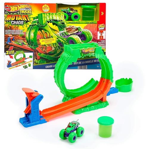 Hot Wheels Monster Trucks Mutant Chaos Chaos Loop Challenge Playset