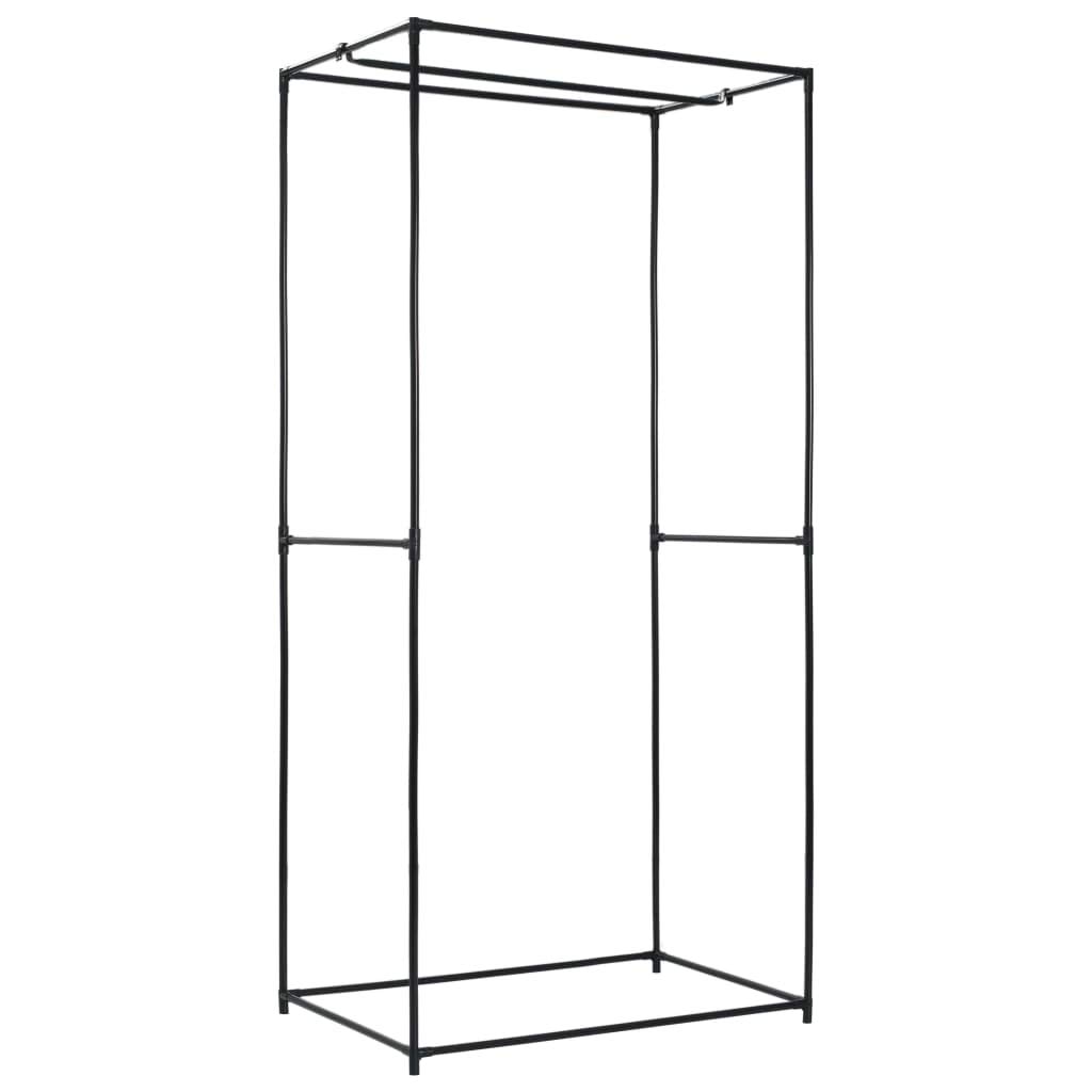 Festnight Armario de Tela Ropa Organizador Closet Portátil Guardarropa Marrón 75x50x160 cm