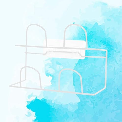 Miniatura 8 de DOITOOL Zapatero de doble capa para zapatos de montaje en pared, zapatillas, estante colgante, organizador de almacenamiento (blanco)