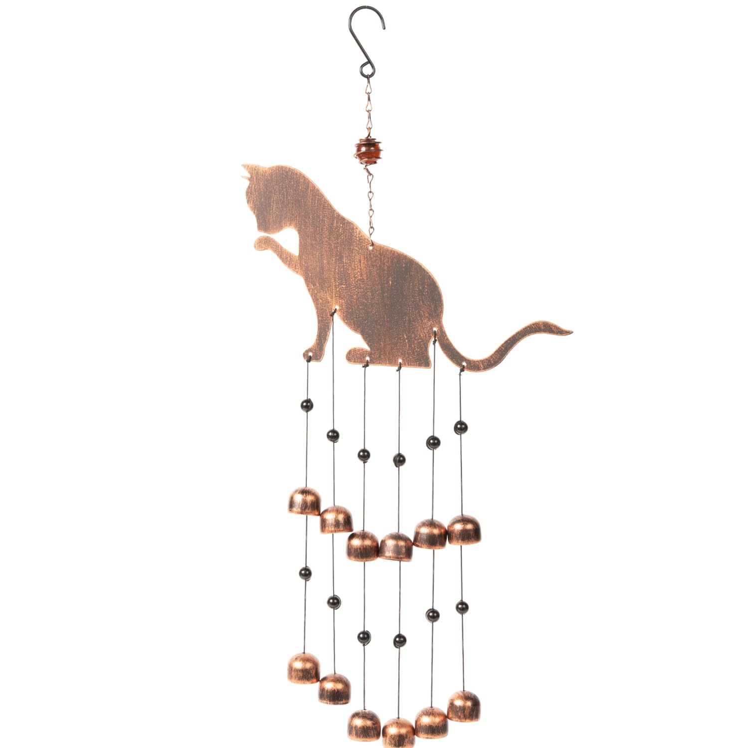 VP Home 25" H Fancy Cat Wind Chimes for Outside - Unique Memorial Windchime for Outdoor Decoration and Garden Decor - Chimes for Women, Mom, Grandma, Unisex