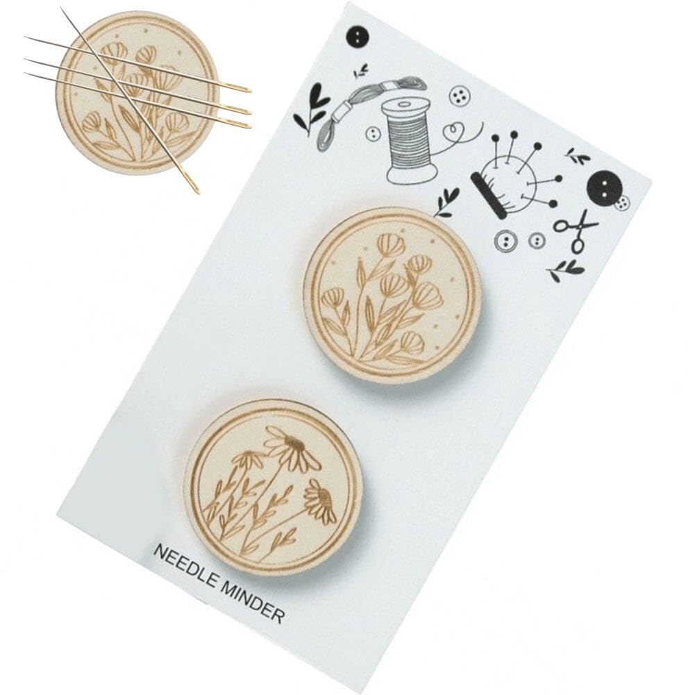 Runder Magnetischer Nadelhalter Aus Holz Für Kreuzstich, Nadelhalter Für Bastel- Und Handarbeitsbedarf, Magnetischer Nadelhalter Für Nadelspitzen