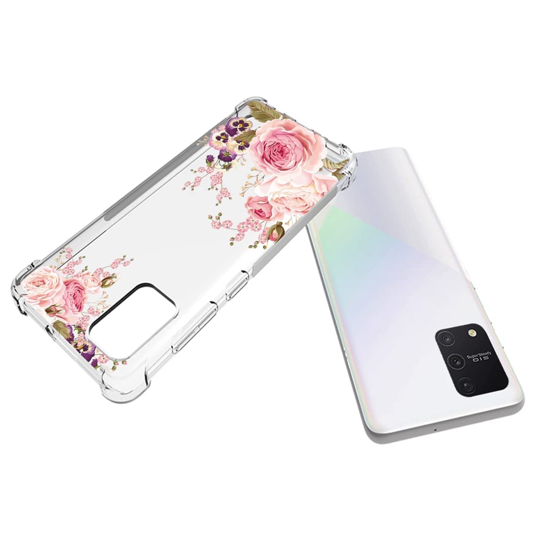 Cover per Galaxy S10 Lite, Cover carina per SM-G770F Trasparente con bordi flessibili in TPU gomma morbida e silicone Custodia per Samsung Galaxy S10 Lite Rosa