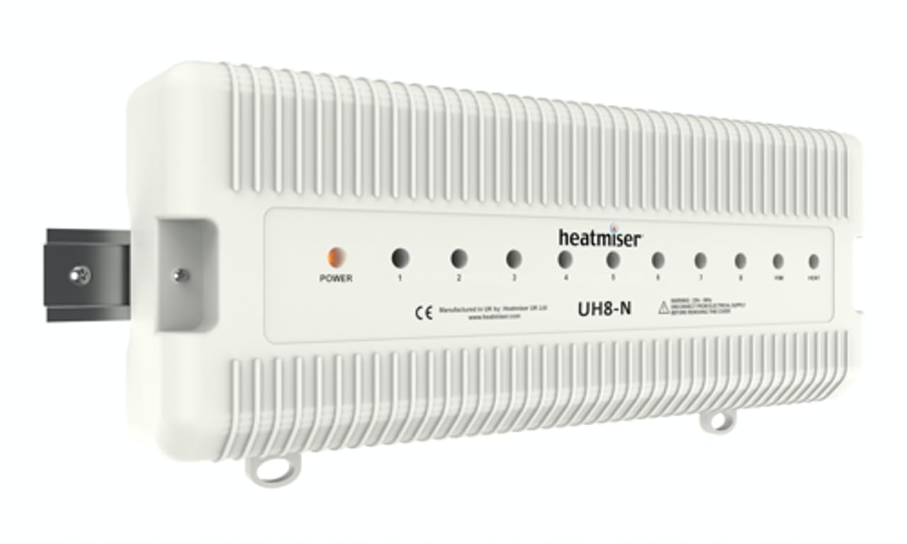 Heatmiser UH8-N - 8 Zone 12v Wiring Centre, White