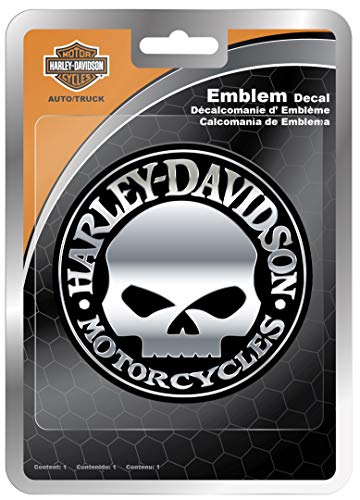 Chroma 009113 Harley-Davidson Skull Chrome ABS Decal