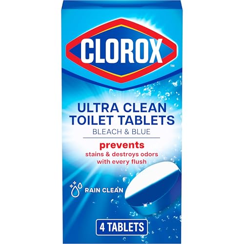 Clorox Ultra Clean Toilet Tablets Bleach & Blue,...