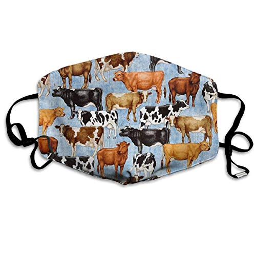 Preisvergleich Produktbild Vbnbvn Mundmaske,Wiederverwendbar Anti Staub Schutzhülle, Bountiful Farm Animals Anti Pollution Dust Mask Washable and Reusable Gesichtsmaske from Flu Germ Pollen Allergy Respirator Mask