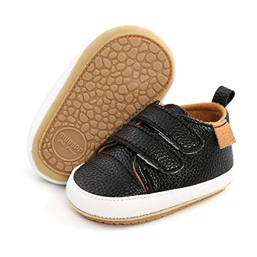 Image of RVROVIC Baby Boys Girls Anti-Slip Sneakers Soft Ankle Boots Toddler First Walkers Newborn Crib Shoes