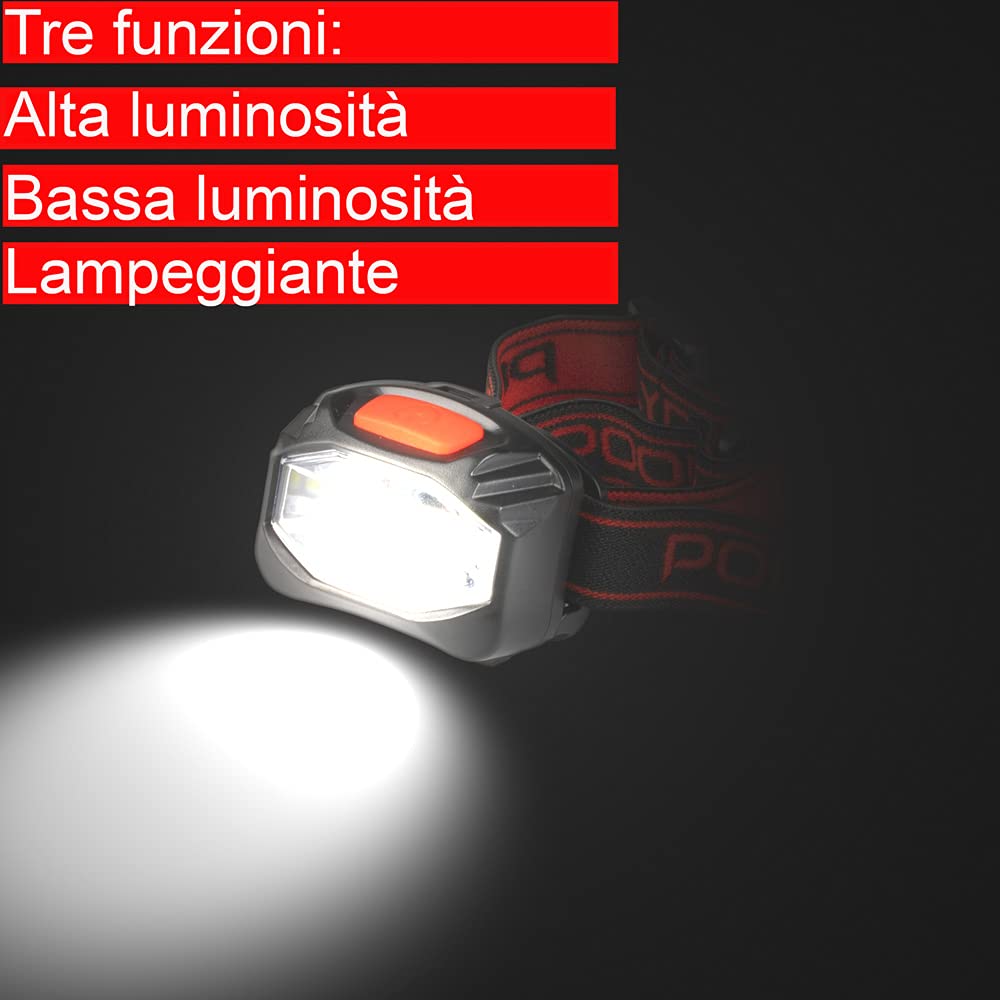 POLY POOL - PP3167 Torcia POCKETLIGHT LED 5 W- Torcia Led Ricaricabile USB Con 7 Funzioni Con Accessori Usb Lampada Da Lavoro Fai Da Te E Outdoor 92952273
