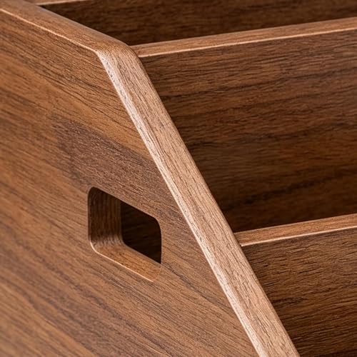 Support de rangement en bois noble à trois niveaux - 8