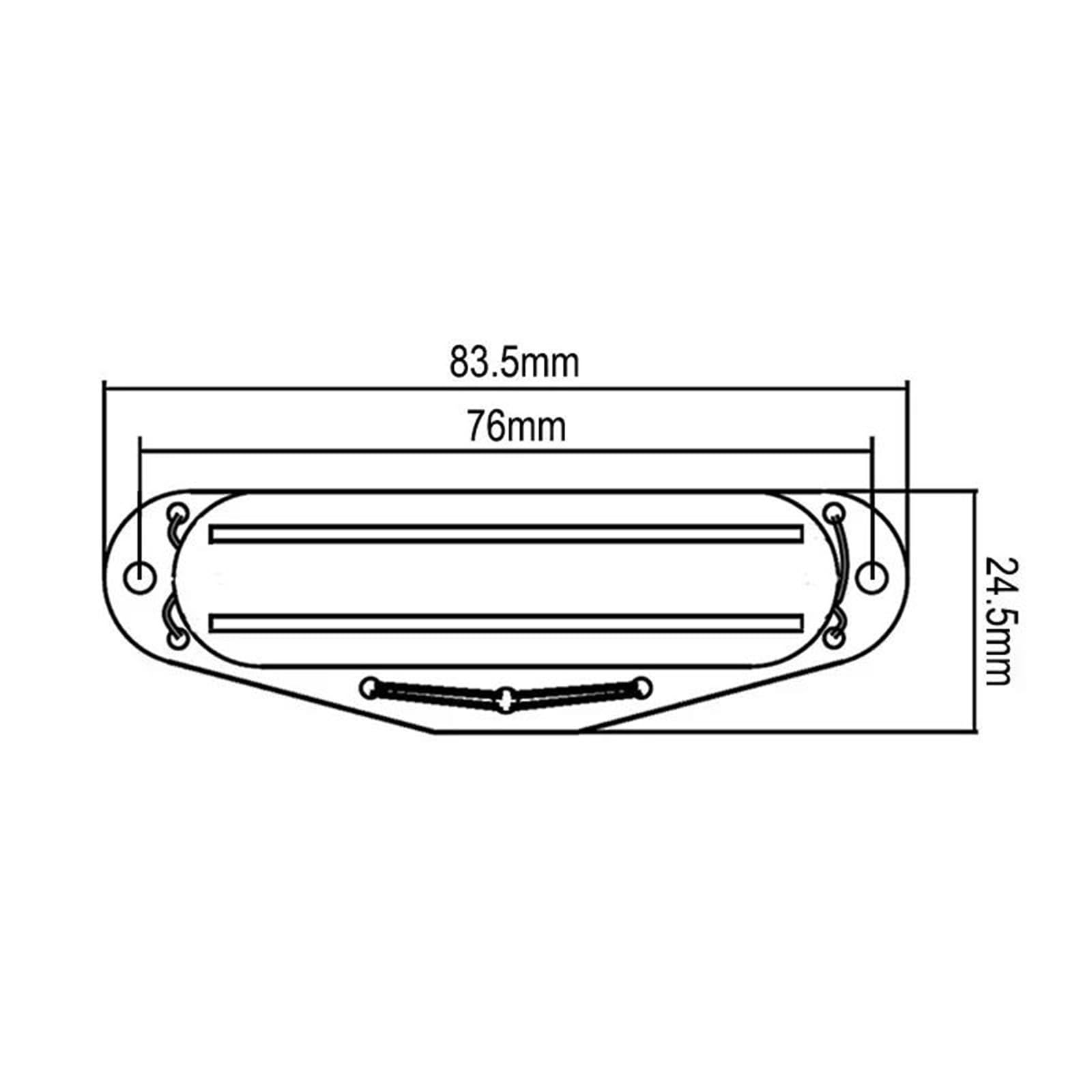Ricambi Per Pickup Di Chitarra Elettrica Pickup Humbucker A Doppia Lama | Mini Humbucker Doppia traccia 9K per chitarra elettrica sostitutiva Multi Color(Deep Blue)