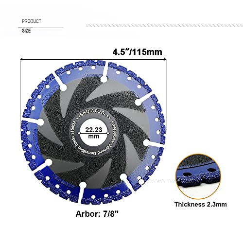 Shdiatool SA84901 4-1/2 Inch Metal Cutting Diamond Blade All Purpose Cut Off Wheel thumb #1