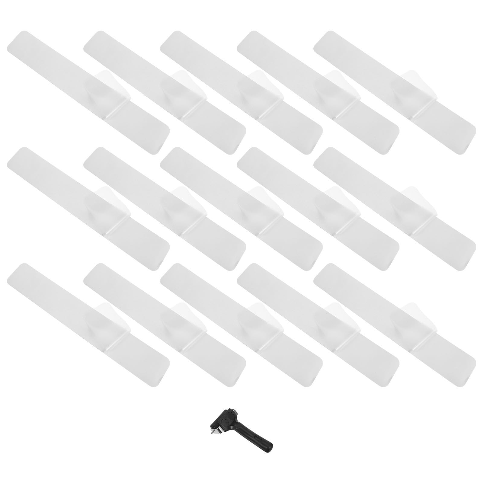POPETPOP 15 Piezas Pegatinas de Ducha Antideslizantes, Cinta Antideslizante Autoadhesiva Transparente Peva para Suelo de Baño y Madera, Mayores, Uso Doméstico