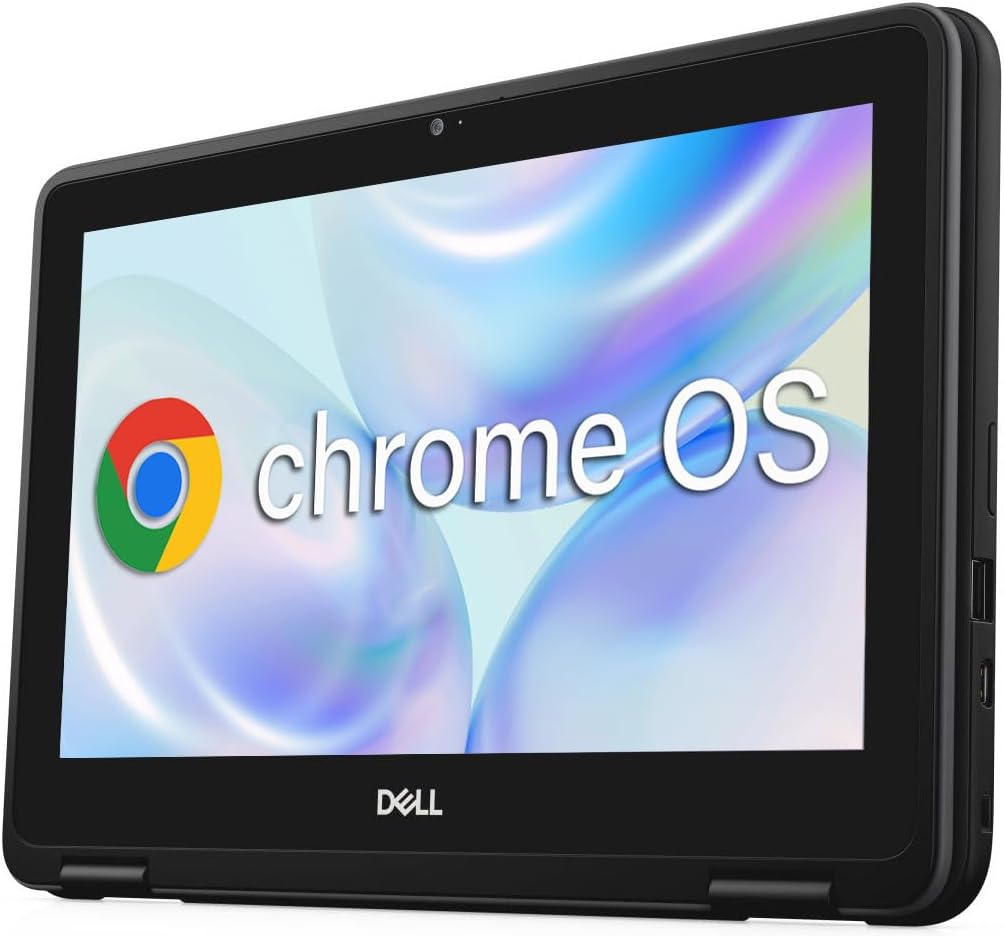 Dell Chromebook 11 3100 2-in-1 11.6" Touchscreen Laptop Computer, Intel Celeron N4000 Notebook PC for Students, 4 GB RAM, 32 GB eMMC, Type-C, Japanese Keyboard, Chrome OS (Renewed)