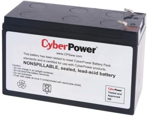 CyberPower RB1270 Replacement Battery Cartridge, Maintenance-Free, User Installable