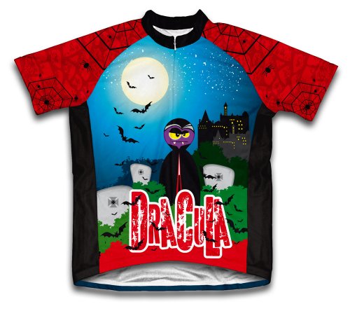 ScudoPro Dracula Short Sleeve Cycling Jersey for Men - Size 4XL Blue