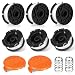 Produktbild IMMSKILL Ersaztfadenspule Für Black&Decker Akku Rasentrimmer, Ersatz Trimmerspule mit Trimmerkappe Kompatibel mit A6481/A6485/RC-100-P(Nylonfaden Ø1.65mm, Länge 9.144m)
