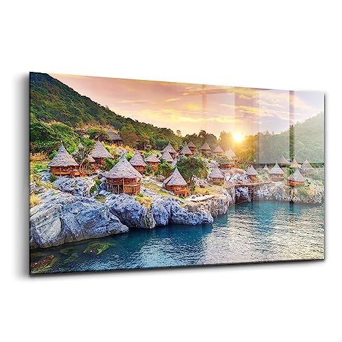 Peinture murale verre Wallfluent anti-ternissement tableau 100x50cm
