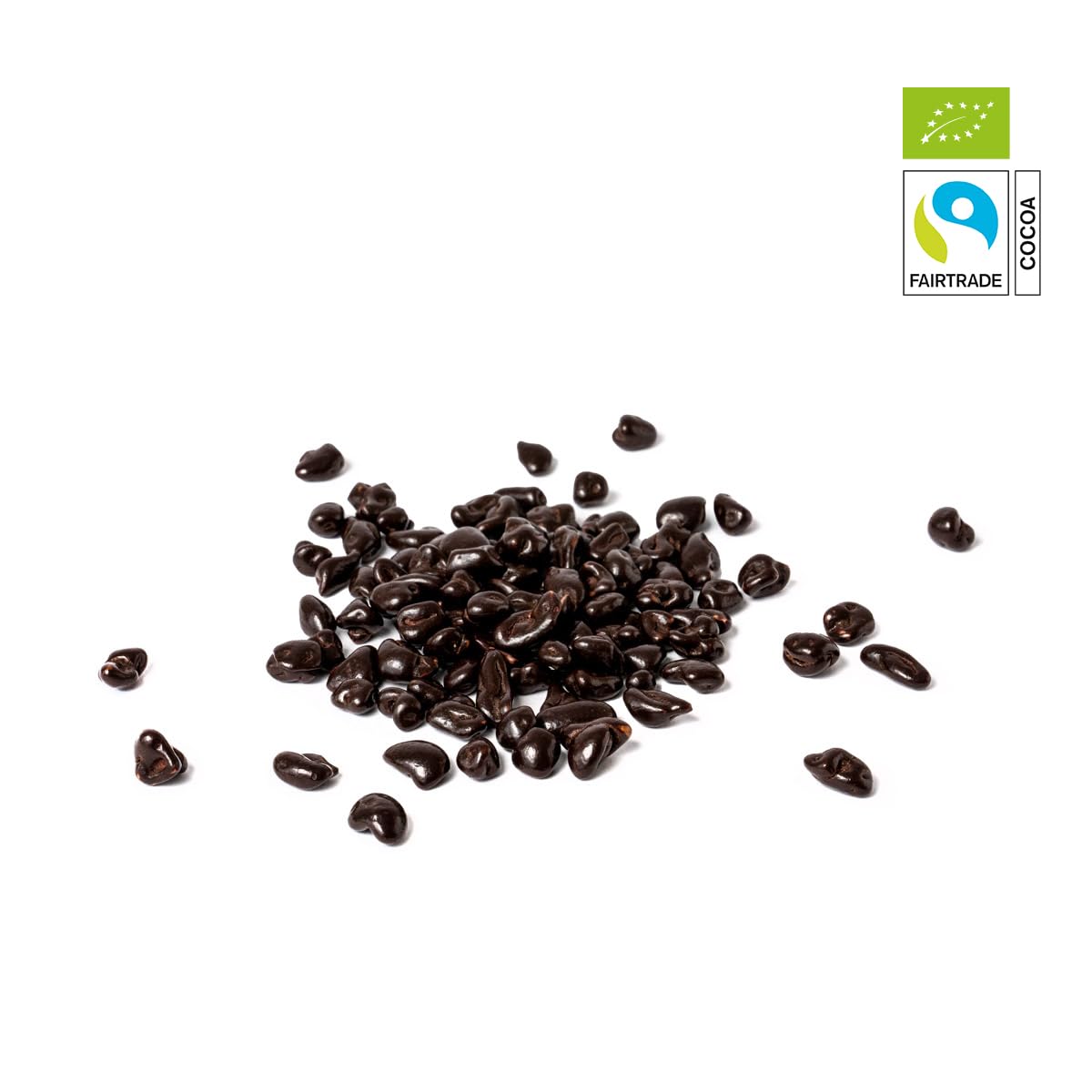 PAKKA Bio Fairtrade Chocolate noir grué de cacao, 1kg, chocolat écologique & équitable, Cacao Cocoa Nibs, fabriqué et mis en emballage directement par le producteur en Colombie, végétalien, 1000g