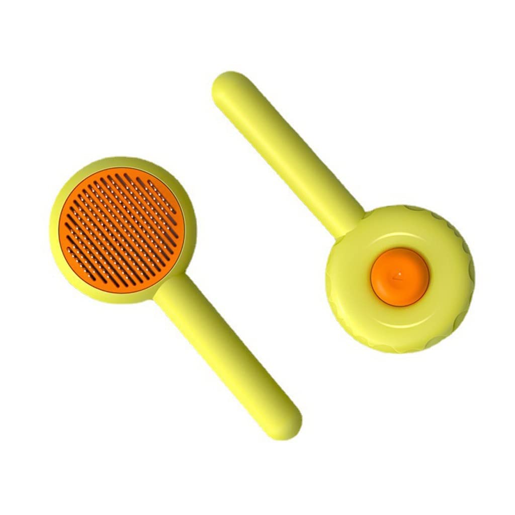 Pet Cat Comb Hair Remover Self-cleaning Brush Cat And Dog Grooming Comb Cleaning Brush Pet Supplies