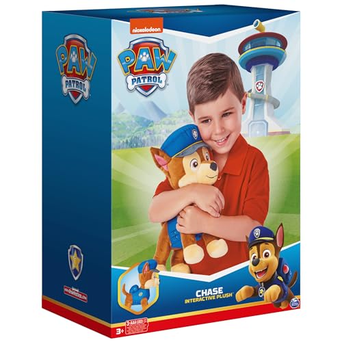 Paw Patrol 6065536 Talking Chase 12-Inch-Tall Interactive Plush Toys With Sounds, Phrases And Wagging Tail, Stuffed Animals thumb #7