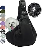 NATUYA Pet Transporteur de chiens - Bague de chien avec sac de filet pour les chiens porte-porteurs Cats-Hands Free Pet Bag-Buckle net Sac de poche pour animal de compagnie (Khaki)