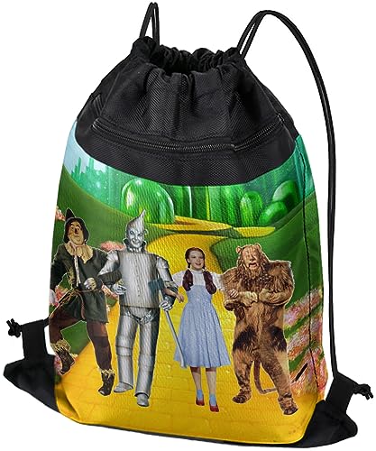 LOGOVISION The Wizard of Oz Group Shot Drawstring Backpack Sports Bag Sackpack 17