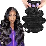 UDesire 10A Brazilian Body Wave Bundles 100% Unprocessed Body Wave Human Hair 3 Bundles (20 22 24inch,Natural Black) Virgin Body Weave Hair Bundle Brazilian Body Wave Bundles Human Hair Bundles