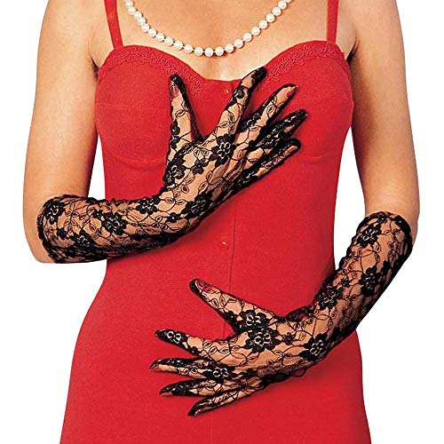 Preisvergleich Produktbild Widmann AC0845 / NOIR Handschuhe, Spitze, Schwarz, 40 cm