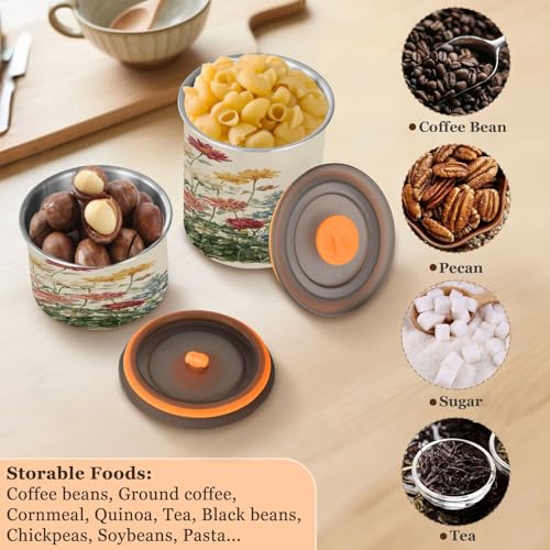Envase de café beige 500 ml acero inoxidable miniatura 5