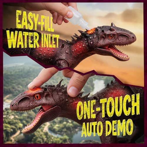 Image of Veeniix Remote Control Dinosaur Toys for Kids, 2.4GHz Big Size Dinosaur with Walking, Realistic Sounds, Demo Mode, Rechargeable Jurassic Toys for 6-7, 8-12, Birthdays, Parties, Children's Day