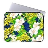 Coverfull SLVC08-SHOK-101-MIM5 8" Laptop Tablet Case, Tropical Flower, Blue