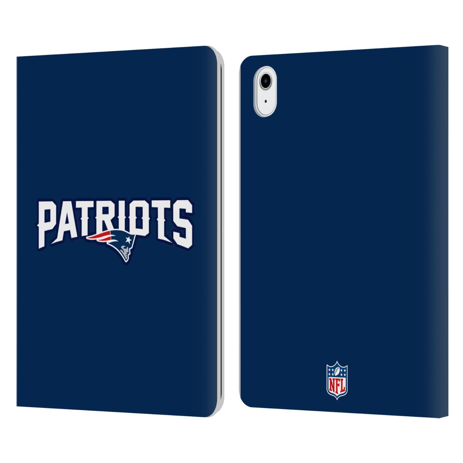 Funda de cuero Patriots para iPad Air 2022 carcasa libro NFL 7