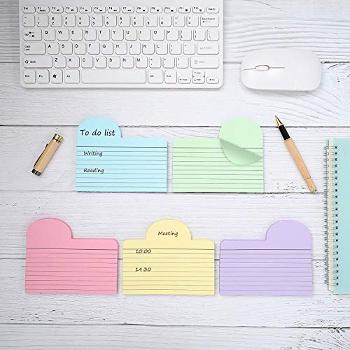 Tabbed-Index-Cards-with-Assorted-Colors-3-x-5-Inch-Index-Cards-with-Blank-Tabs-for-Office-School-Supplies-30-Pages-Per-Pack-5-Packs