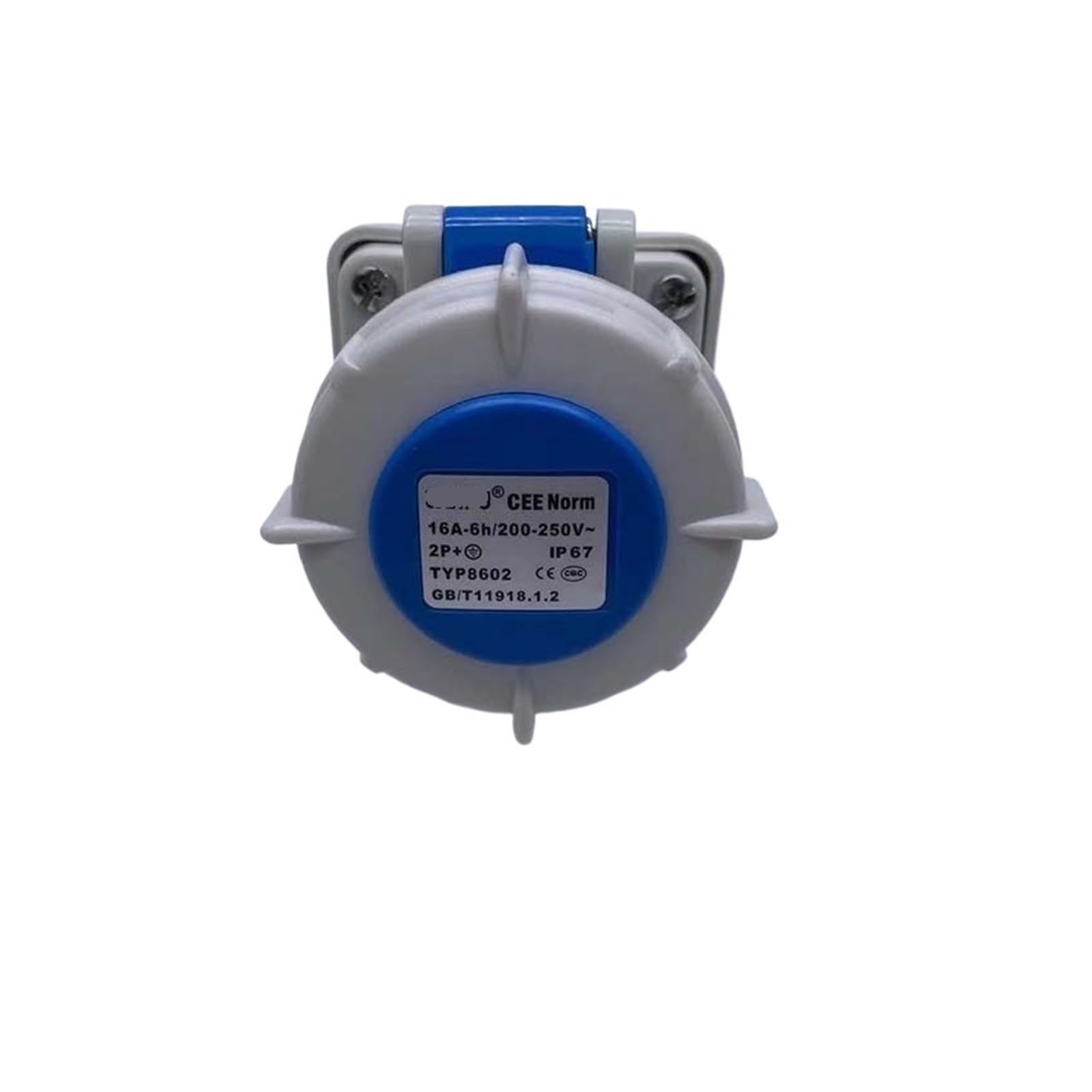 TYPR8602 - Enchufe industrial montado de 16 A, 3 núcleos, IP67, 220 V
