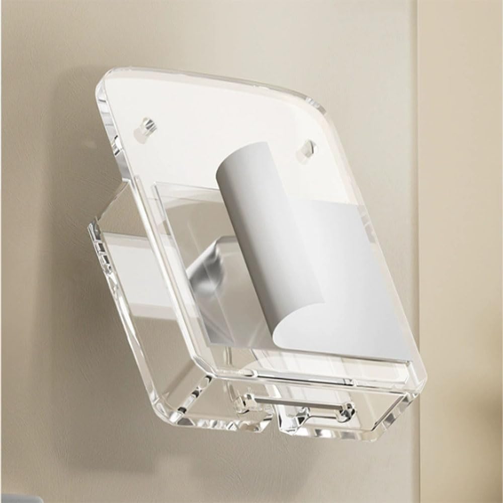 Lot De 2 Supports Muraux Téléphone Portable Transparents - Fixation Murale Pratique