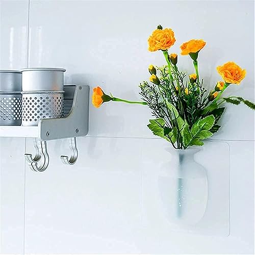 Miniatura 2 de Jarrón mágico de silicona, jarrón mágico de silicona para ventana, jarrón adhesivo de silicona, jarrón extraíble reutilizable para montar en la