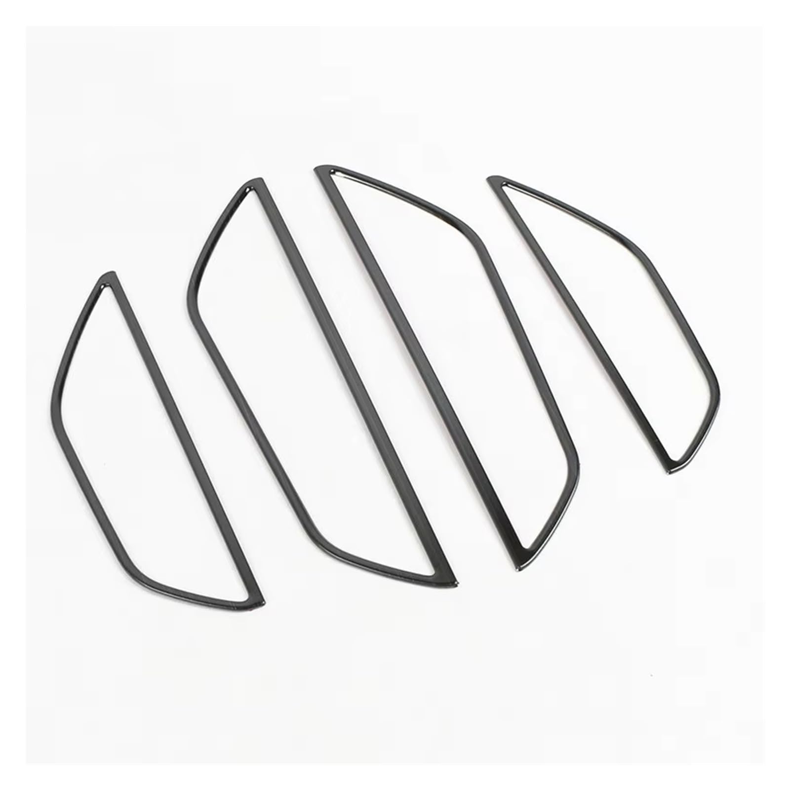 Fgghdr Black For Q3 2019 2020 2021 2022 Car Styling Door Audio Speaker Decorative Frame Stickers Stainless Steel Interior Trim Strips Interior Cover Trim
