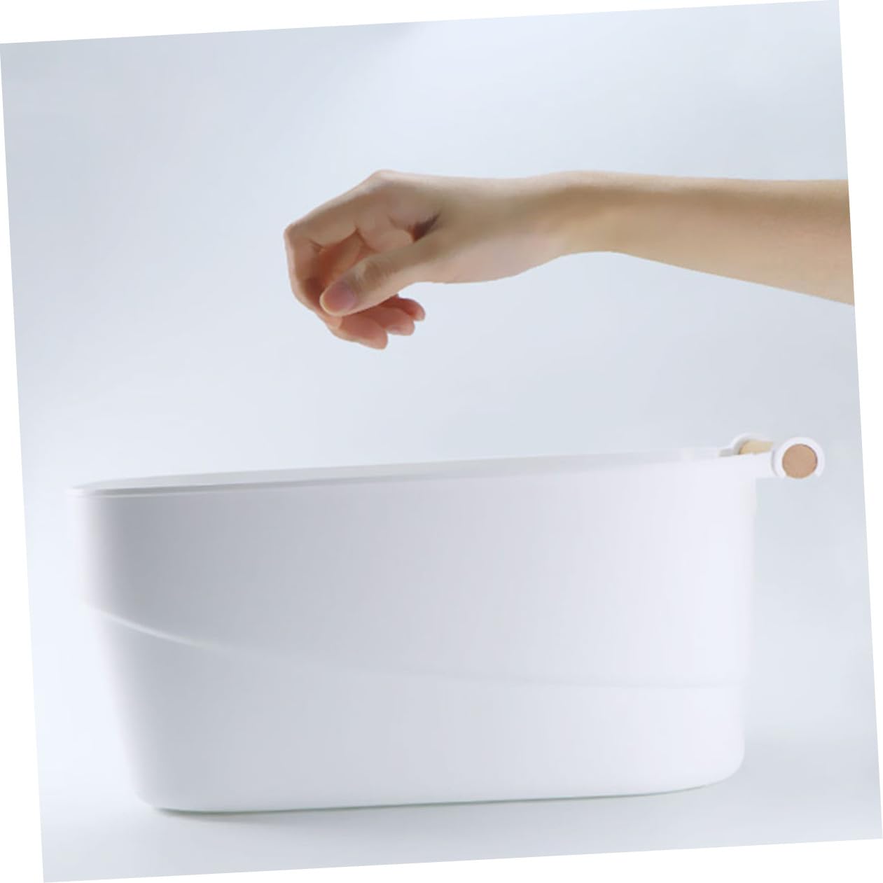 BETOOKY Ciotola per Ammollo in Stile Giapponese Resistente e Delicata sulla Pelle Bianco in Pp Unghie per Manicure Professionale e Saloni di Nail Art