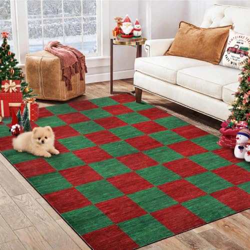 GarveeHome 4x6 Rug Xmas Living Room Rug Washable Christmas Rugs for Bedroom - image 1