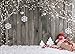 LYWYGG 7X5FT Christmas Backdrop Snow Floor Photo Backgrounds Wooden Wall Photography Backdrops for Child CP-70